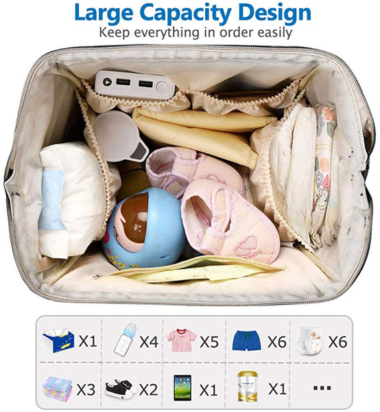 Baby Diaper Bag Mommy Bag Multifunctional Breast Milk Preservation Bag Portable Food Storage Insulation Bag Backpack, Infant Unisex, Size: Large