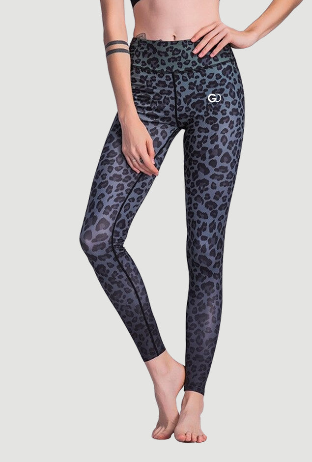 Fashion Leopard Print High Waist Ankle Leggings