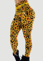Fashion Sunflower Casual Women Leggings