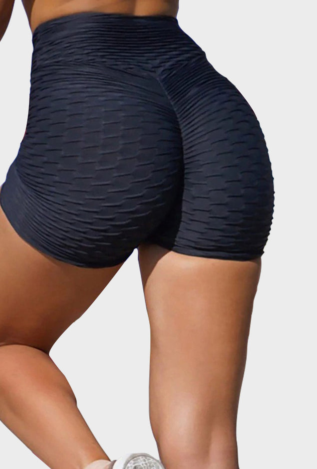 Casual High Elastic Waist Push Up Women Fitness Shorts