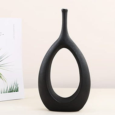Set of 2 Simple Modern Ceramic Flower Vase