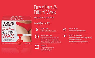 Brazilan & Bikini Wax Kit - Wax Hair Removal For Women