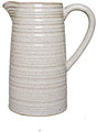 Hosley Cream Ceramic Pitcher Vase
