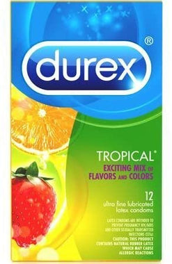 Durex Tropical Flavored Latex Condoms