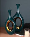 WhaleCreation Green Decorative Ceramic Vase