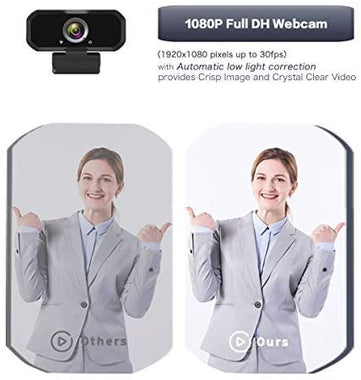 1080p HD Computer Camera Microphone Laptop USB PC Webcam