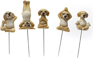 Yoga Posing Dog Garden Decor Statue