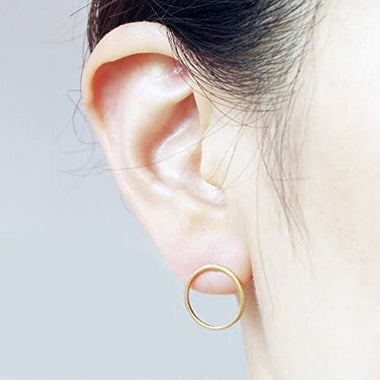 Simple Stud Earrings for Women, Geometric Minimalist