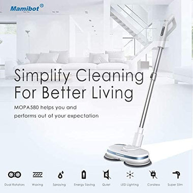 Mamibot Cordless Electric Mop for Floor Cleaning Dual Spin