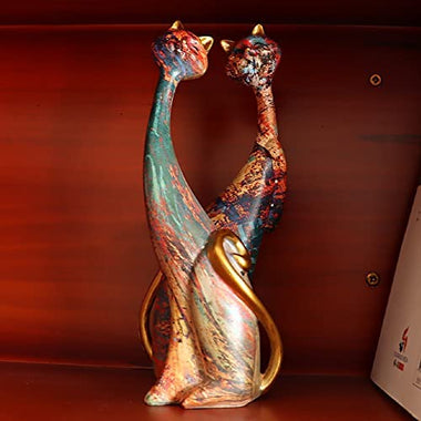 Two Oil Painting Art Resin Sculpture Statue