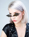 Fashion women bat sunglasses