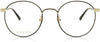 GG0297OK Trendy Round Metal Eyeglasses 52mm