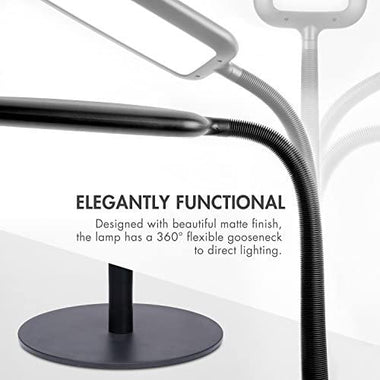 Tenergy LED Floor Lamp Desk Lamp, 2-in-1 Dimmable Task Lamp with 4 Color