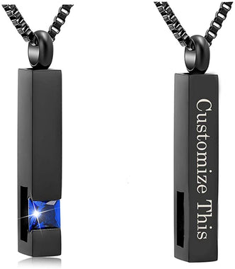 XSMZB Crystal Cremation Urn Jewelry Cube Memorial Ashes Necklace Pendant