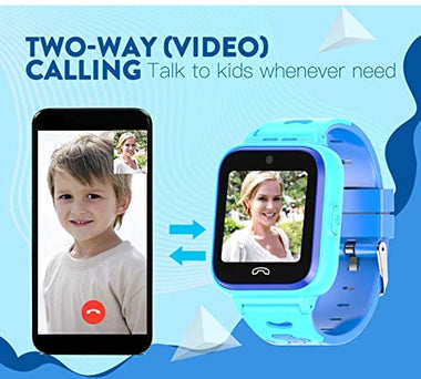 Kids Smart Watch, 4G WiFi GPS LBS Tracker SOS Emergency Call Video Chat