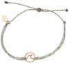 Pura Vida Rose Gold Wave OG Bracelet - Plated Charm, Adjustable Band - 100% Waterproof