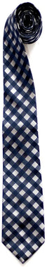 Retreez Classic Check Woven Microfiber Men's Tie Necktie
