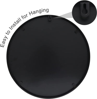 Black Round Mirror 30 inch Wall
