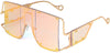 GUVIVI Oversized Fashion Square Sunglasses