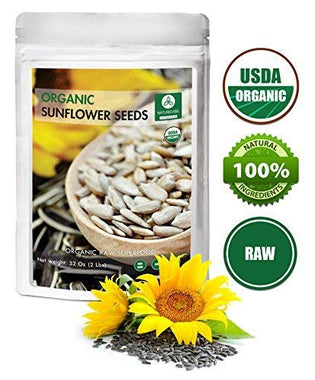 Organic Sunflower Seeds (2lbs) by Naturevibe Botanicals