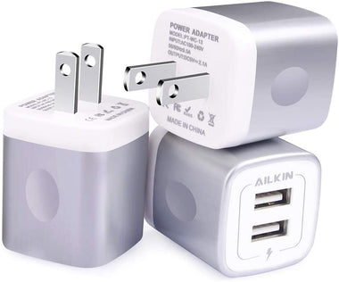 Wall Charger, [3-Pack] 5V/2.1AMP Ailkin 2