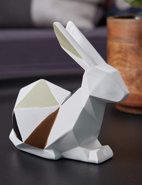HAUCOZE Statue Sculpture Rabbit Figurine Animal