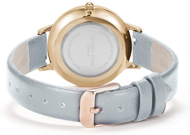 VICTORIA HYDE Quartz Watches for Women Easy Read Genuine Leather Strap