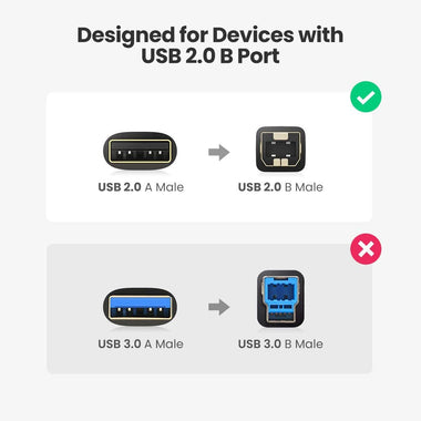 UGREEN USB Printer Cable USB 2.0 Type A
