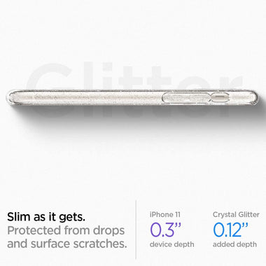 Liquid Crystal Glitter Designed for iPhone 11 Case (2019) - Crystal Quartz