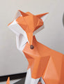 HAUCOZE Sculpture Statue Fox  Geometric