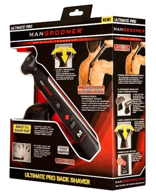 MANGROOMER Ultimate Pro Back Shaver with 2 Shock Absorber Flex