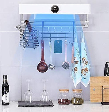 Towel Warmer with Built-in Timer and Wall Mounted Drying Rack