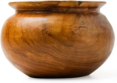 Bowls 5.5-Inch Wide Rim Round Teak Root Vase