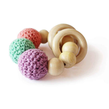 Shumee Wooden Rattle Ring and Teething Toy