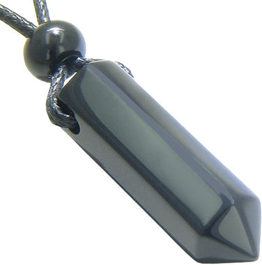 BestAmulets Amulet Spiritual Protection Black Agate Crystal Point