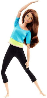Barbie Made to Move Doll, Blue Top