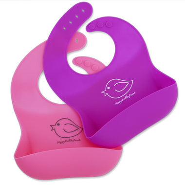 Silicone Baby Bibs Easily Wipe Clean