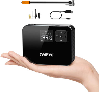ThiEYE Tire Inflator Portable Air Compressor 120 PSI Cordless Tire Pump with Digital LCD