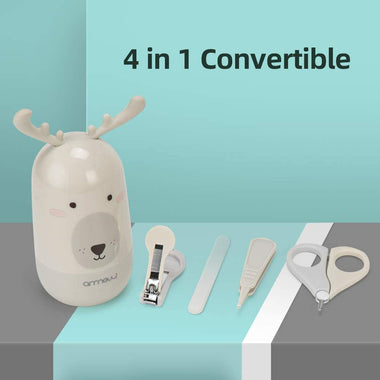 Baby Nail Kit by ARRNEW | 4-in-1 Baby Grooming Kit with Deer Case
