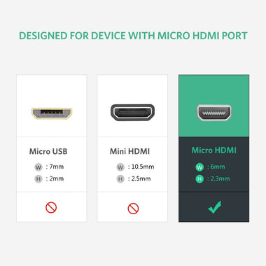 Active Micro HDMI to HDMI VGA Video Converter