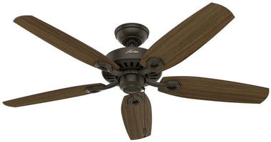 Hunter Builder Plus Indoor Ceiling Fan with LED Lights and Pull Chain Control