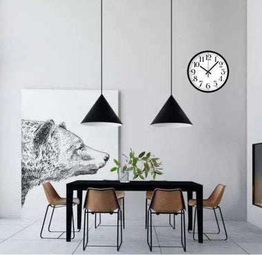 Silent Wall Clock Battery Operated 12 inch