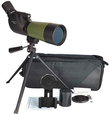 20-60x60 HD Spotting Scope with Tripod, Carrying Bag