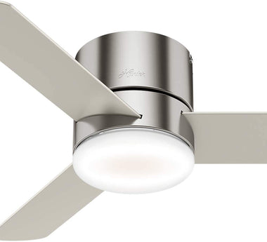 Minimus Indoor Low Profile Ceiling Fan with LED Light and Remote Control