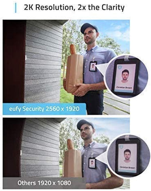 Eufy Wireless Doorbell Video Wi-Fi 2K Resolution