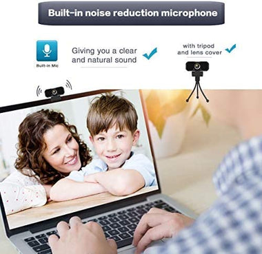 1080p HD Computer Camera Microphone Laptop USB PC Webcam
