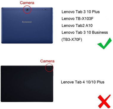 Case for Lenovo Tab 10 - Premium PU Leather Folio Cover