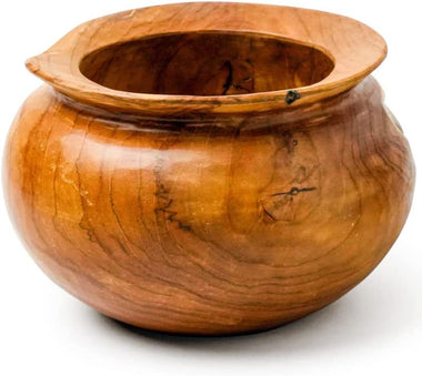 Bowls 5.5-Inch Wide Rim Round Teak Root Vase