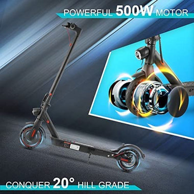 iScooter MAX Electric Scooter - 500W Motor, Up to 22 Miles Range, 21.7 MPH Top Speed