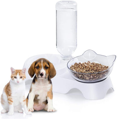 MILIFUN Double Dog Cat Bowls